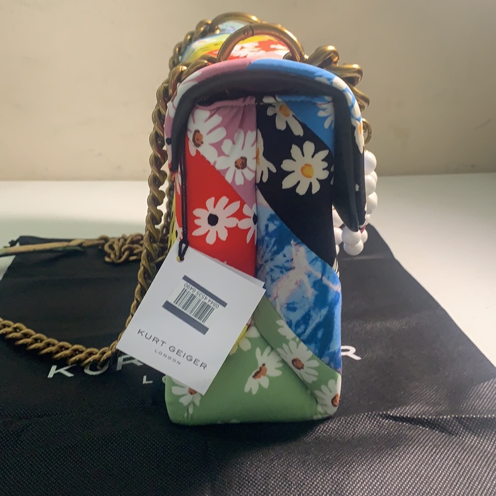 KURT GEIGER LONDON FLORAL RAINBOW SMILEY B… - Picture 7 of 16